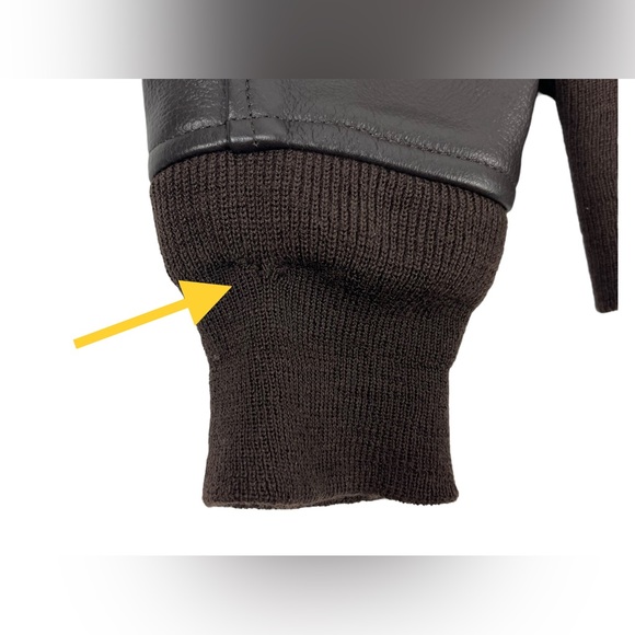 Type G-1 Flyers Jacket Mens Size 36 Excelled Sheepskin Leather Coat Brown DSCP - Picture 15 of 16